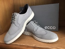 Ecco Lite Hybrid Wingtip Oxford Men Shoe Grey Wild Dove Size  display picture 3