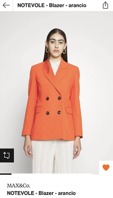 Damen  Anzug Blazer+Hose in Orange  Max&Co Gr. 38 M