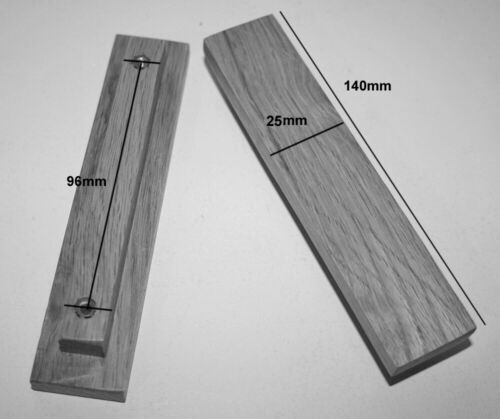 Wooden Door Cabinet Handles Made From 100% Solid Oak - Picture 5 of 5