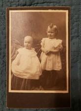 Beautiful Vintage Cabinet Card of Siblings Beautiful Little Children 