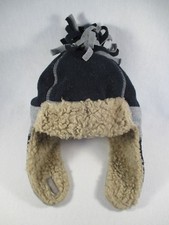 Baby Gap Winter Ski Blue Gray Beige XS/S Size Beanie Cap Hat Excellent Condition