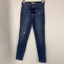 SP Black Jeans Women's Size 3/26 High Rise Skinny Medium Wash Denim Distressed