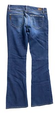 Paige Canyon Boot Jeans Bottoms Women's Size 27 Blue Denim Pants Cotton Blend