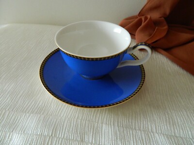 Maxwell & Williams TEAS & C'S Set Porcelain Cup & Saucer CONTESSA Blue Yellow