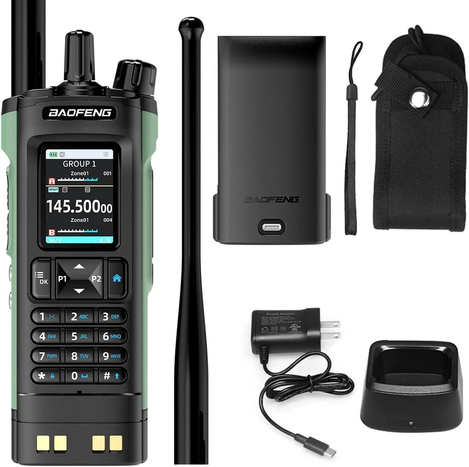 Long Range 10W Two-Way Radio - NOAA Weather Alert + 2500mAh Type-C Fast Charge - Image 2 of 4