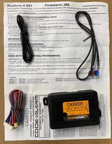 NEW XK531 TRANSPONDER DOORLOCK BYPASS AND UPGRADABLE DOORLOCK INTERFACE CAXK531