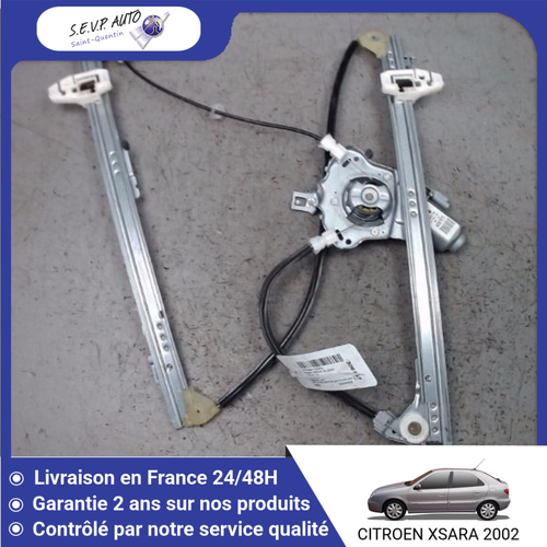 Mécanisme Et Moteur De Lève-vitre Avant Droit Pour Renault Wind (2010+) - Référence 807202058R - Garantie 24 Mois