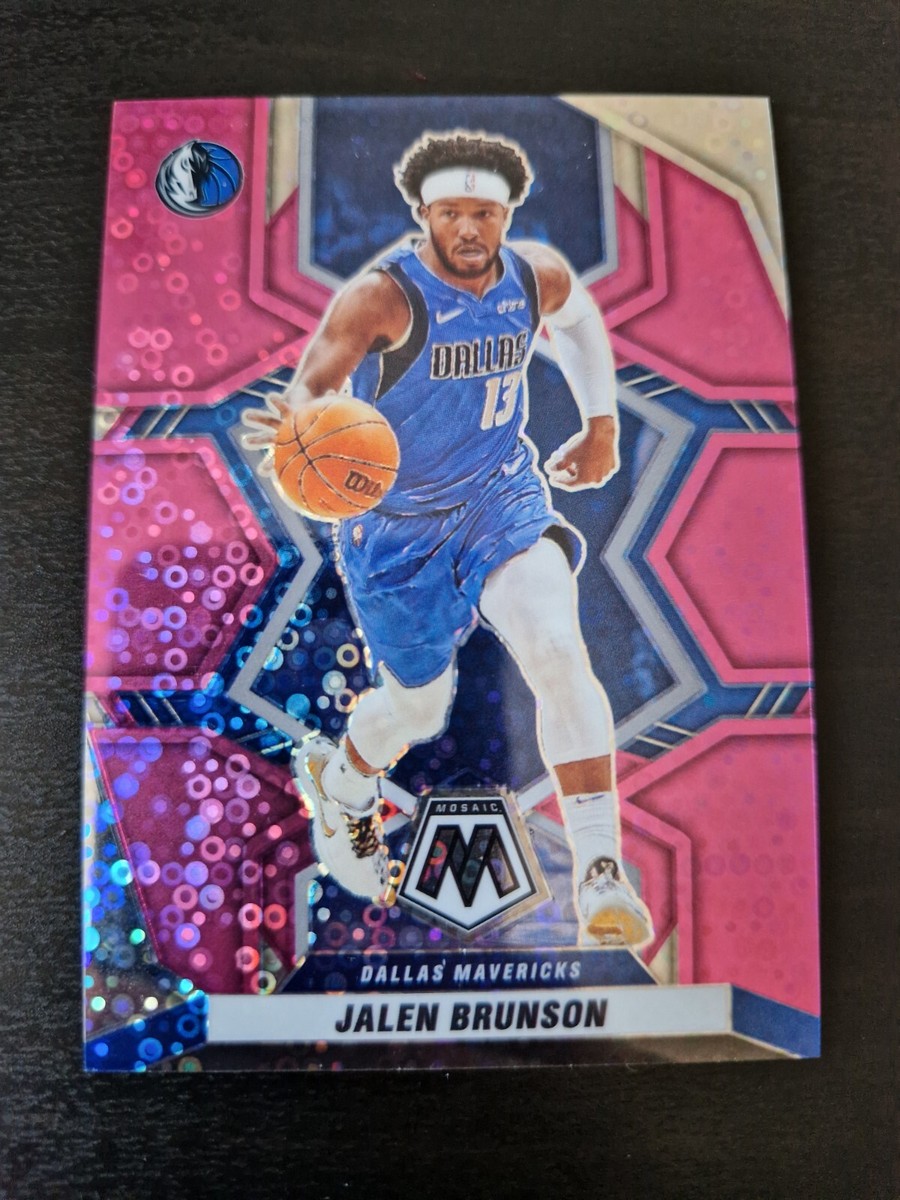 Jalen Brunson 2021-22 Panini Mosaic Basketball Card /20 Pink Fast