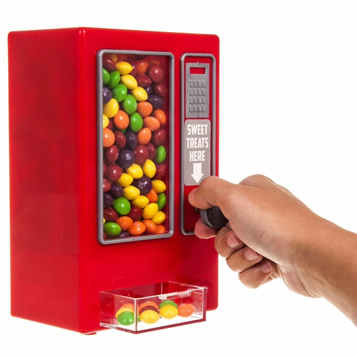 CANDY VENDING MACHINE RETRO SWEETS DISPENSER GUMBALL KIDS GIFT RED