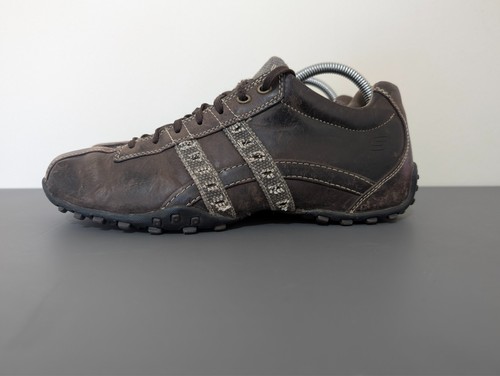 Men's Skechers CityWalk Brown Leather Trainers UK 7 EUR 41 - Picture 3 of 10