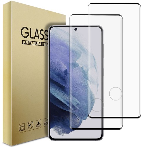 Paquete de 2 protectores de pantalla de vidrio ultra templado para Galaxy S21+ S21 Plus S21 FE S21 - Imagen 1 de 16