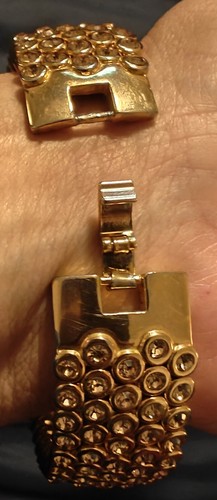 Vintage Susan Summers Pave Armband Loaded Stone Armreif Bracelet - Bild 2 von 2