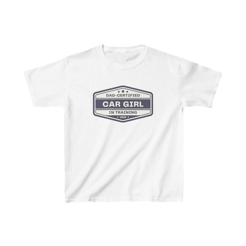 Car Girl in Training Kids T-Shirt - Gift for kid Car Enthusiasts Dad-approved - Picture 4 of 21
