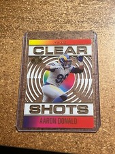 2021 Panini Illusions Football Clear Shots # CS-4 Aaron Donald