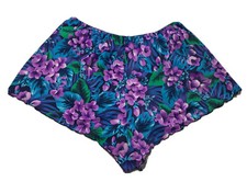 UNBRANDED Womens Sz 32 Plus Floral Lined Swim Bottoms USA Made See Measurements