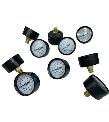 10 Pack Compressor Pressure Gauges 0-230 PSI 1/4 NPT Back Mount 2'' Dial
