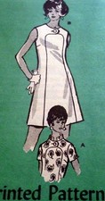 LOVELY VTG 1960s DRESS Sewing Pattern 12/34