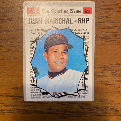1970 Topps Baseball #466 Juan Marichal, Sporting News