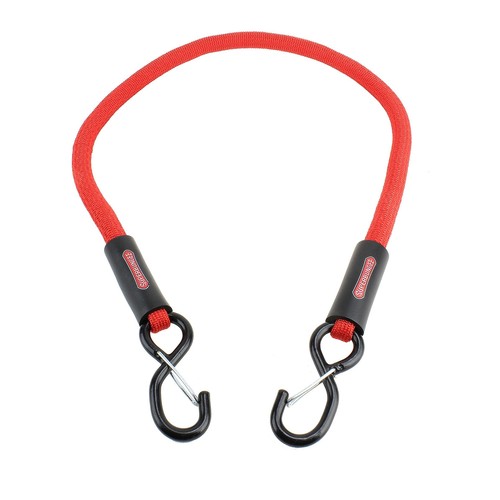 SuperBungee Red 3-FT Cord with 2 Steel Spring-Clip Rubber-Coated Hooks 3457R