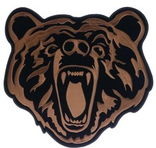 Angry Grizzly Brown Bear Growling 4 Inch Back Patch IV3567 F4D26L