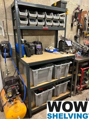 WOW SHELVING Workstation workbench storage bay for garage workshop racking warehouse craft