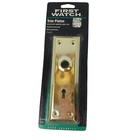First Watch Polished Brass Finish Mortise Lock #1155 Trim Plates 2-Pack 7x2.25"
