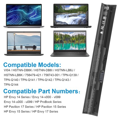 VI04 756744-001 Notebook Battery for HP 756743-001 756478-851 756478-421 V104 - Picture 3 of 11