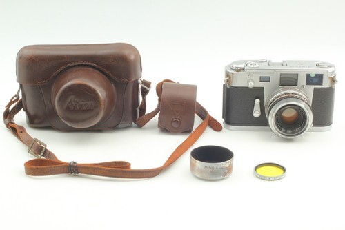 【Leica lookalike】 Aires 35 IIIC Vintage Film Camera W/ Coral 4.5cm f 2.4 # 902 - Picture 2 of 10