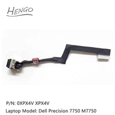 New For Dell Precision 7750 M7750 DC Power Jack Charging Port 0XPX4V XPX4V BLACK