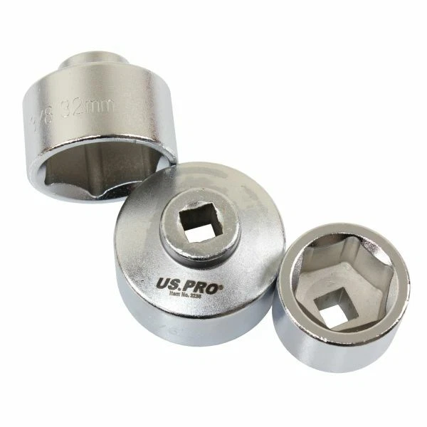 US PRO OIL FILTER REMOVAL SOCKET SET 24 27 32 36 38mm LOW