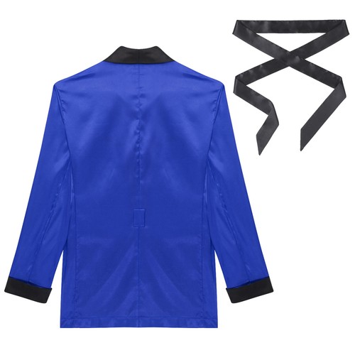 Men's Short Satin Robe with Belt Lightweight Bathrobe Pajamas Spring Summer - Picture 29 of 77