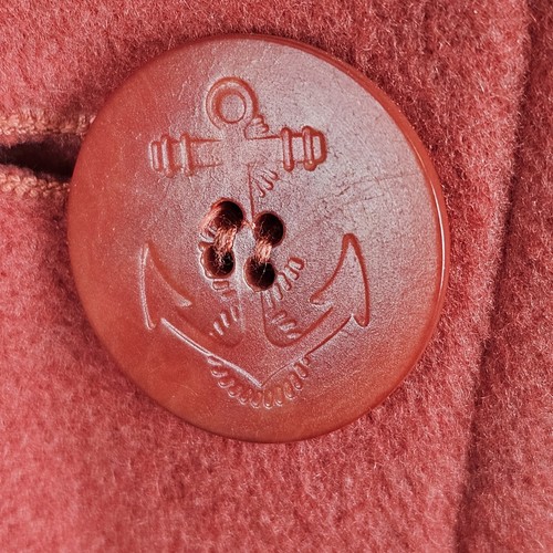 LL Bean Womens Wool Cashmere Blend Jacket Coat Sz 12P Thinsulate Peacoat Coral - Picture 4 of 11