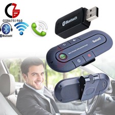 Wireless Bluetooth Multipoint Hands Free Car Speakerphone Speaker Visor Clip