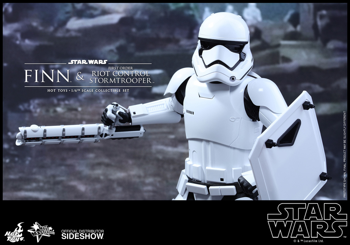 1/6 Star Wars Finn & First Order Riot Control Stormtrooper MMS346