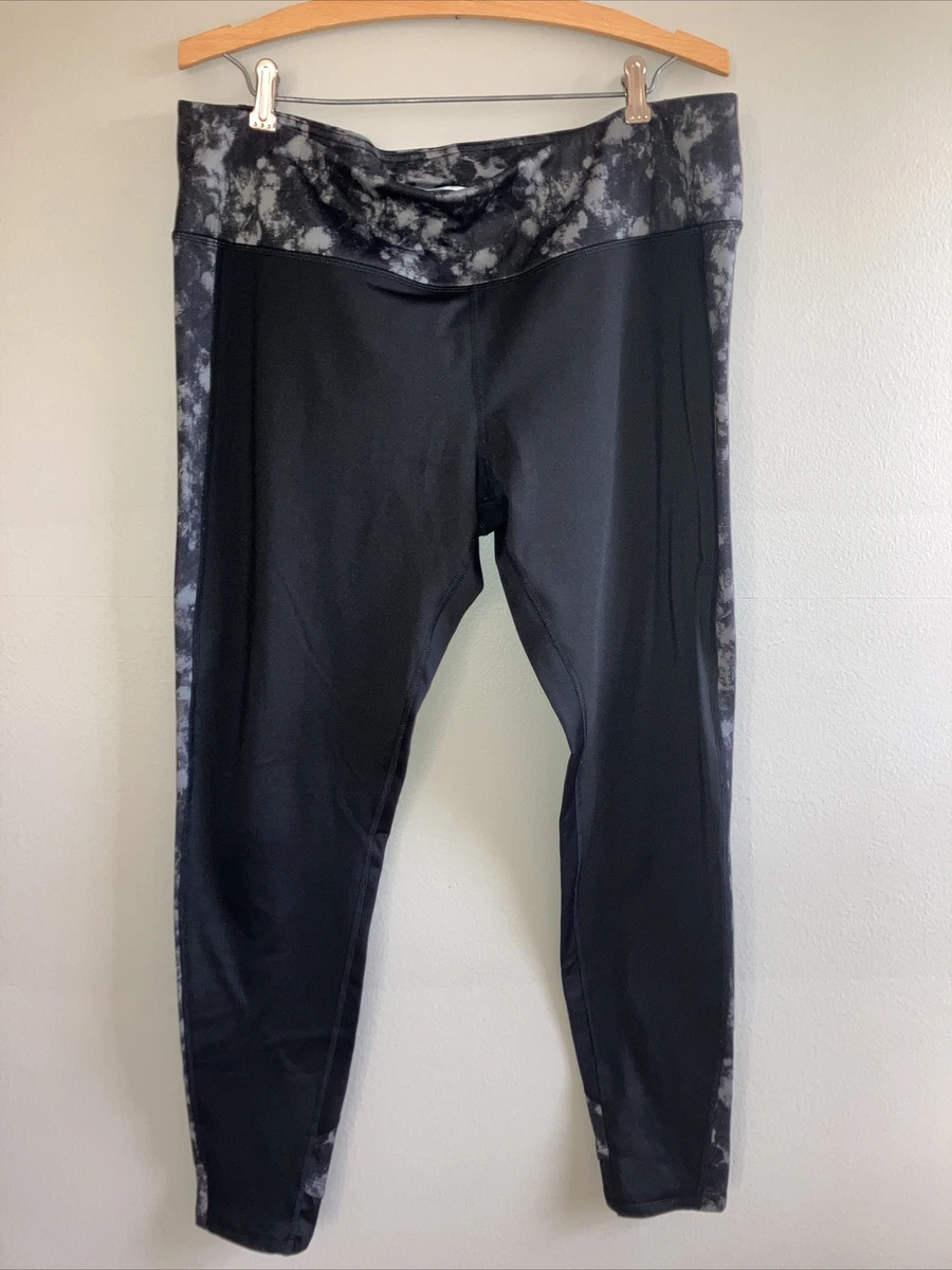 MTA Sport Legging Womens XL Black Stretch Fleece Lined Yoga Pants