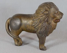 A.C. Williams - Lion Tail Right - Cast Iron Still Bank - Largest Size