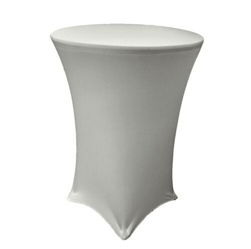 LA Linen Round Spandex Cover For Cocktail Highboy Table. Made in USA - Picture 4 of 11