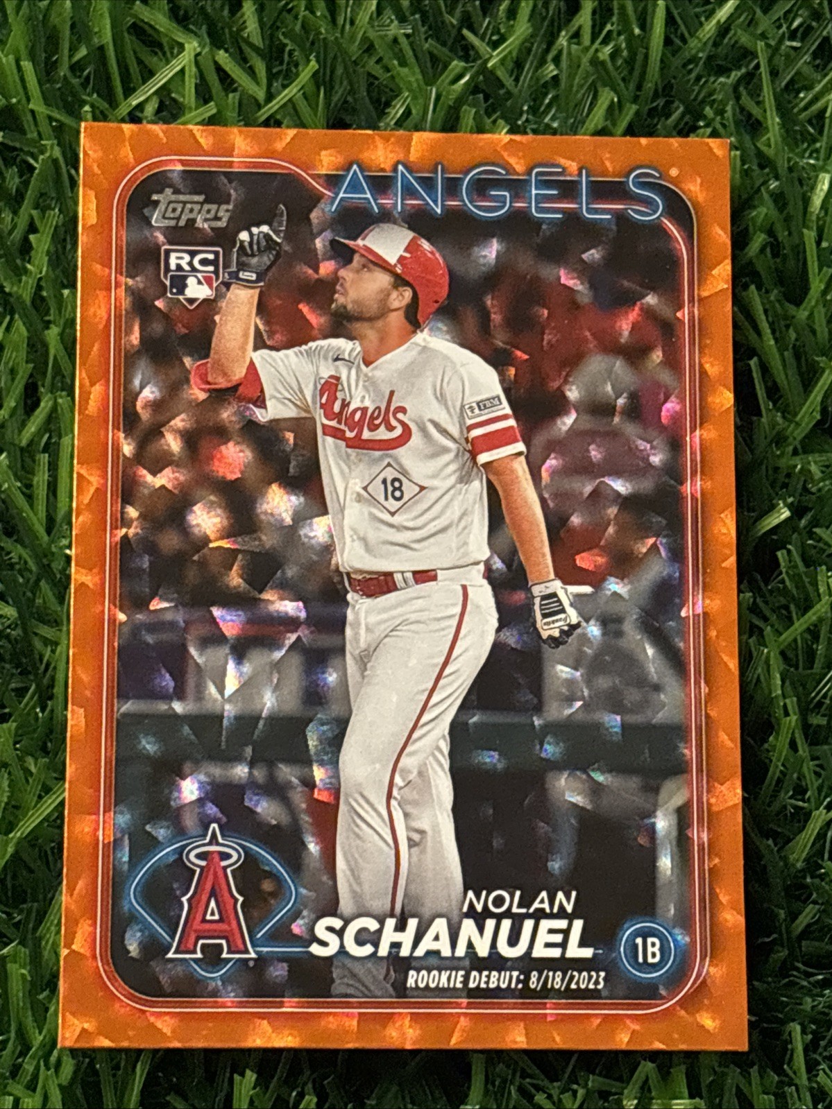 Nolan Schanuel 2024 Topps Update Orange Foilboard /299 #US193 Rookie Card RC