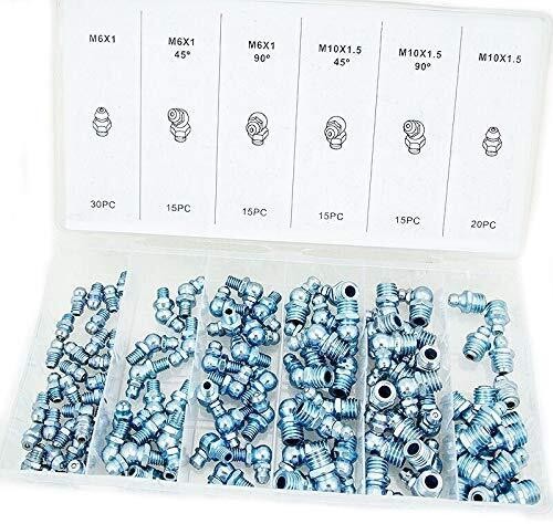 110PC Hydraulic Grease Assortment Lube Lubrication Assorted Zerk METRIC - 第 1/1 張圖片