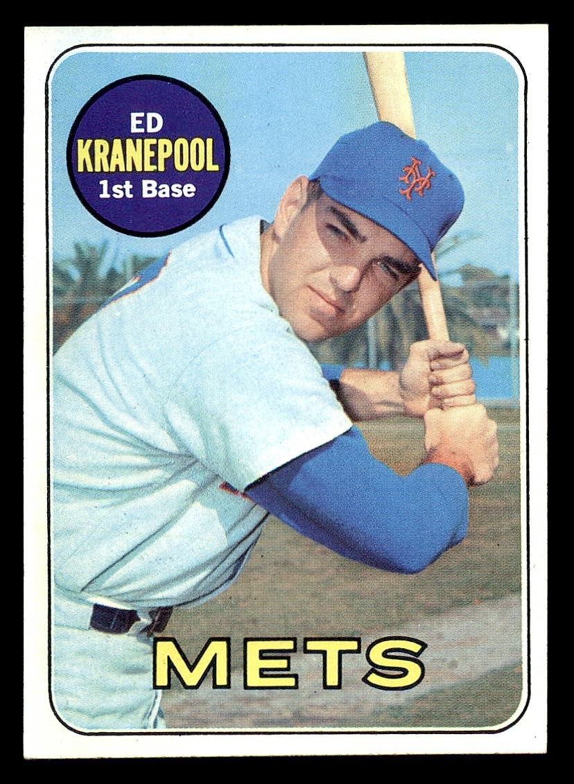 1969 Topps #381 Ed Kranepool Scan of the Card you'll receive Condition: NM