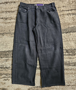 Levi's SilverTab Black Baggy Mega Wide-Leg Denim Jeans 90s Logo 5-Pocket