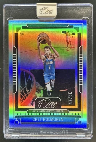 2024-25 Panini One and One Chet Holmgren #/75 Thunder