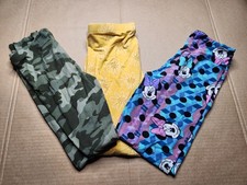 Old Navy Cat & Jack Girls XL 14-16 Leggings Camo Yellow Daisies Minnie For Play