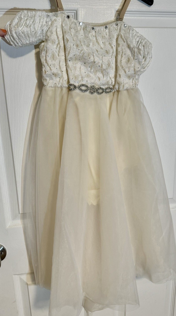 Revolution Dancewear Costume Dress Size XLC Ivory - image 3