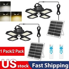 168LED Solar Pendant Light Outdoor Indoor Solar Powered Motion Sensor Shed Light