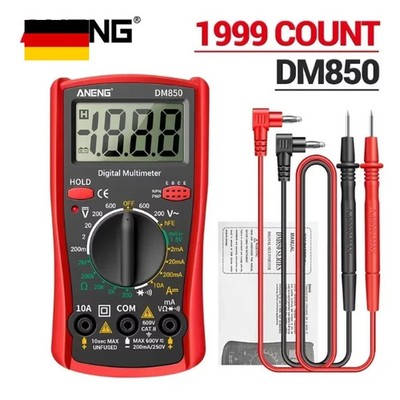 DM850 Digital Multimeter 1999 Professional Multi Tester Voltmeter Ammeter 600V