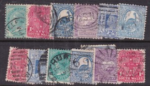 NEW SOUTH WALES    ^^^^x12  used  CLASSICS    @  xdco 406nsw