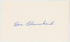 Doc Blanchard Heisman Trophy Autographed Signed Index Card AMCo COA 31060