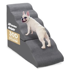 Dog Stairs for High Beds 28-30" H, 6-Step Dog Stairs for Small Large Dogs, 35...