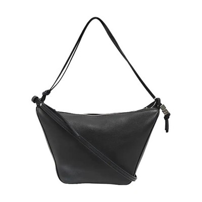 LOEWE Hammock Hobo Handbags Leather Black Free Shipping | Duties Paid